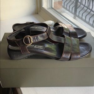 Paul Green brown sandals